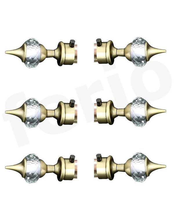 EYE BERRY ALUMINIUM DIAMOND CURTAIN FINIALS